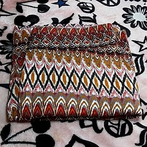 Roz & Ali - A Line High Waist Maxi Skirt - Autumnal Colors